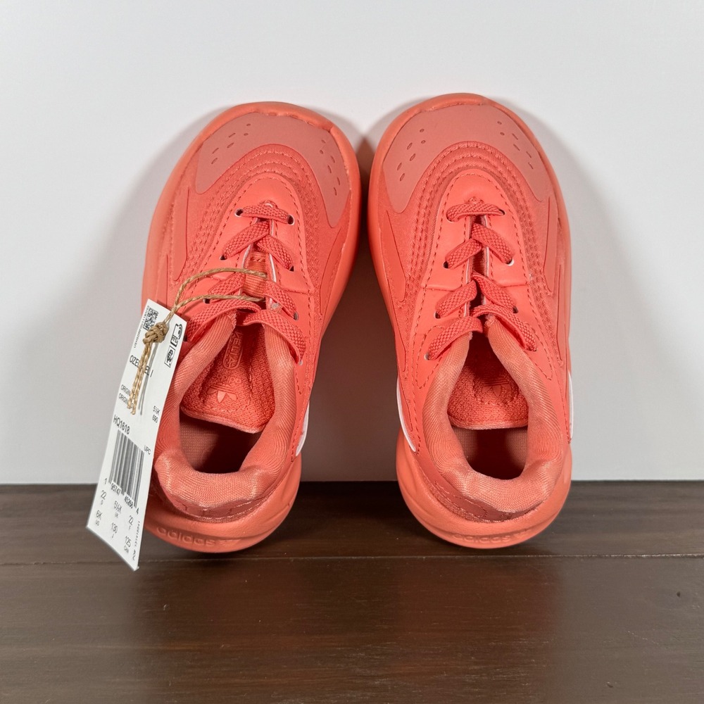 Adidas Baby Ozelia El I Semi Coral Fusion Sneakers HQ1618 Unisex Infant Size 6K - Picture 5 of 13